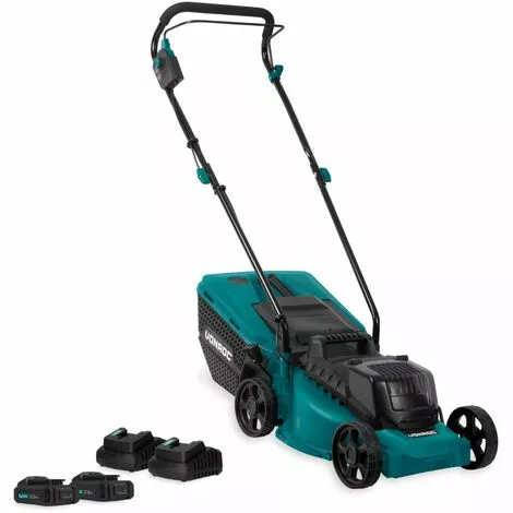 VONROC Tondeuse à Gazon Sans Fil 40V - Sans Balais à Charbon - 33cm – Hauteur De Coupe Réglable – 2x Batteries 2.0Ah Et Chargeurs Inclus 3 VONROC Tondeuse à Gazon Sans Fil 40V - Sans Balais à Charbon - 33cm – Hauteur De Coupe Réglable – 2x Batteries 2.0Ah Et Chargeurs Inclus