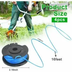 4 Bobines De Fil Triomphe Pour Débroussailleuse Bobine De Rechange Pour Coupe-bordure En Nylon Bobine Fil Coupe Bordure Bobine De Remplacement à Alimentation Automatique Pour Tondeuse à Gazon 8 4 Bobines De Fil Triomphe Pour Débroussailleuse Bobine De Rechange Pour Coupe-bordure En Nylon Bobine Fil Coupe Bordure Bobine De Remplacement à Alimentation Automatique Pour Tondeuse à Gazon -Tondeuse Et Accessoires Boutique 54895226 2