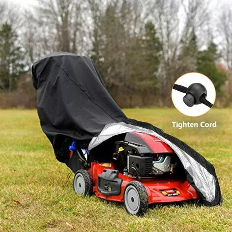 HKLFFJA Housse Pour Tondeuse à Gazon, étanche, Anti-poussière Et Anti-UV, En 190T, Avec Cordon De Serrage Et Sac De Rangement Pour Extérieur/intérieur - 188 X 99 X 63,5 Cm 7 HKLFFJA Housse Pour Tondeuse à Gazon, étanche, Anti-poussière Et Anti-UV, En 190T, Avec Cordon De Serrage Et Sac De Rangement Pour Extérieur/intérieur - 188 X 99 X 63,5 Cm – Image 5