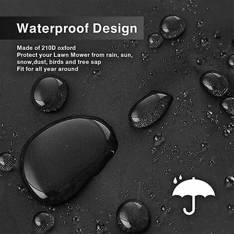 HKLFFJA Housse de Tondeuse à Gazon Étanche - Protection Contre les Intempéries et la Poussière 6 HKLFFJA Housse de Tondeuse à Gazon Étanche - Protection Contre les Intempéries et la Poussière – Image 4