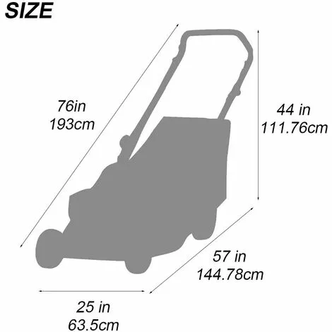 HKLFFJA Housse De Protection Pour Tondeuse à Gazon Etanche 193 X 63 X 144 X 111cm Pour Extérieur Jardin Pelouse Avec Sac De Stockage 4 HKLFFJA Housse De Protection Pour Tondeuse à Gazon Etanche 193 X 63 X 144 X 111cm Pour Extérieur Jardin Pelouse Avec Sac De Stockage – Image 2