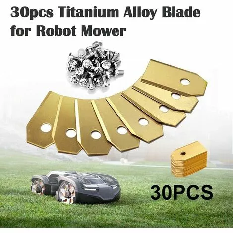 GUAZHUNIFR Lame Robot Tondeuse , 30 Lames De Rechange Universelles Couteau De Rechange Adapté à Toutes Les Tondeuses à Gazon Robotiques Husqvarna Automower, Gardena,Guazhuni 4 GUAZHUNIFR Lame Robot Tondeuse , 30 Lames De Rechange Universelles Couteau De Rechange Adapté à Toutes Les Tondeuses à Gazon Robotiques Husqvarna Automower, Gardena,Guazhuni – Image 2