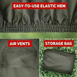 HKLFFJA Housses De Tondeuse À Gazon Imperméables Pour Le Stockage À L'extérieur, Housse Anti-poussière Universelle Pour Tracteur De Pelouse, Bâche Résistante Aux Intempéries Avec Cordon De Traction -Tondeuse Et Accessoires Boutique 55254538 4