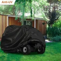 HKLFFJA Tondeuse À Siège Tracteur Cover-210D Polyester Oxford Couverture De Stockage, Protection UV Étanche Extérieur, Sac À Cordonnet De Stockage, Convient Decks Jusqu'à 54" -Tondeuse Et Accessoires Boutique 55254626 4