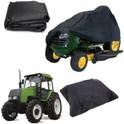 HKLFFJA Housse De Tondeuse À Gazon - Housse De Tondeuse À Gazon, Protection Universelle Adaptée À Votre Tracteur De Jardin, Avec Cordon Et Sac De Rangement (S/M/L),L -Tondeuse Et Accessoires Boutique 55254628 4