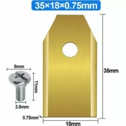 SUPERMARKET 30x LONGUE DURÉE Lames De TondeuseTondeuses Robotiques - Lame Robot Tondeuse En Titane + 30 Vis,Superma,or 9 SUPERMARKET 30x LONGUE DURÉE Lames De TondeuseTondeuses Robotiques - Lame Robot Tondeuse En Titane + 30 Vis,Superma,or -Tondeuse Et Accessoires Boutique 55490050 3