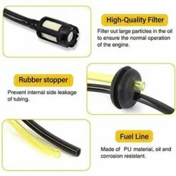 SUPERMARKET Kit De Filtre à Essence Universel Joint Tuyau D'Essence Universel De Rechange Pour Débroussailleuse Tondeuse À Gazon Tronconneuse Taille-Haie Élagueur,Superma,noir,4 Pièces 9 SUPERMARKET Kit De Filtre à Essence Universel Joint Tuyau D'Essence Universel De Rechange Pour Débroussailleuse Tondeuse À Gazon Tronconneuse Taille-Haie Élagueur,Superma,noir,4 Pièces -Tondeuse Et Accessoires Boutique 55568268 3
