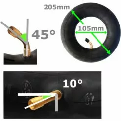 CYCLINGCOLORS Chambre à Air 8 1/2x2" 8.5x2" (ETRTO 50-120) 225x55 Valve Coudée 45° Schrader Universelle 8 CYCLINGCOLORS Chambre à Air 8 1/2x2" 8.5x2" (ETRTO 50-120) 225x55 Valve Coudée 45° Schrader Universelle -Tondeuse Et Accessoires Boutique 56059133 3