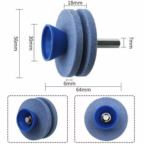 FR-LIFE BR-Vie 2 Affûteurs De Lame De Tondeuse à Gazon Double Couche,ésistant à L'usure Adapté à La Plupart Des Perceuses électriques Ou Perceuses à Main Professionnelle Accessoire Perceuse De Fichier Rotatif 4 FR-LIFE BR-Vie 2 Affûteurs De Lame De Tondeuse à Gazon Double Couche,ésistant à L'usure Adapté à La Plupart Des Perceuses électriques Ou Perceuses à Main Professionnelle Accessoire Perceuse De Fichier Rotatif â Image 2