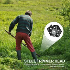 SUPERSELLER Accessoire Pour Tondeuse Et Autoportée Tête De Coupe Lame De Coupe Tête De Tondeuse à Gazon D'extérieur Tête De Rasoir En Acier Accessoires D'affûtage De Tête Outil De Mangeur D'herbe Remplacement Très Résistant - Le Noir 11 SUPERSELLER Accessoire Pour Tondeuse Et Autoportée Tête De Coupe Lame De Coupe Tête De Tondeuse à Gazon D'extérieur Tête De Rasoir En Acier Accessoires D'affûtage De Tête Outil De Mangeur D'herbe Remplacement Très Résistant - Le Noir -Tondeuse Et Accessoires Boutique 56095309 5