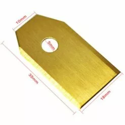 IRISFR 45 Couteaux En Titane Lames De 0,75 Mm Avec 9 Vis Compatibles Avec La Tondeuse Robot Husqvarna Automower Gardena 105 310 315 320 420 430x R40i Et Autres (durable)or，Lilaris -Tondeuse Et Accessoires Boutique 56742795 2