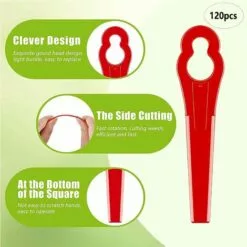 HKLFFJA 120pcs Lames En Plastique De Rechange Pour Coupe Bordure Lame De Tondeuse à Gazon Lames Pour Débroussailleuse Sans Fil Lames De Coupe De Remplacement Pour Jardin Pelouse (Vert) 9 HKLFFJA 120pcs Lames En Plastique De Rechange Pour Coupe Bordure Lame De Tondeuse à Gazon Lames Pour Débroussailleuse Sans Fil Lames De Coupe De Remplacement Pour Jardin Pelouse (Vert) -Tondeuse Et Accessoires Boutique 57020433 3