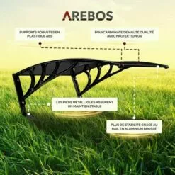 AREBOS AREBOS Garage De Tondeuse Robot | Abri Pour Robot | Taille 102 X 79 X 46 Cm | Résistant Aux Intempéries + Protection UV | Avec Pieds En Métal | Matériel De Montage Inclus Noir - Noir 9 AREBOS AREBOS Garage De Tondeuse Robot | Abri Pour Robot | Taille 102 X 79 X 46 Cm | Résistant Aux Intempéries + Protection UV | Avec Pieds En Métal | Matériel De Montage Inclus Noir - Noir -Tondeuse Et Accessoires Boutique 57050257 4