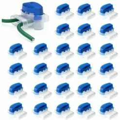 HKLFFJA 26pcs Connecteurs De Câble Remplis Des Résines, Connecteurs De Câbles Pour Robot Tondeuse, Etanche Connecteur Fil Tondeuse Pour Jardin & Extérieur Et Tondeuse Robot Et Voiture Mower