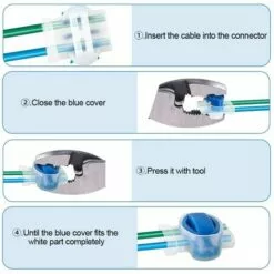 HKLFFJA 26pcs Connecteurs De Câble Remplis Des Résines, Connecteurs De Câbles Pour Robot Tondeuse, Etanche Connecteur Fil Tondeuse Pour Jardin & Extérieur Et Tondeuse Robot Et Voiture Mower -Tondeuse Et Accessoires Boutique 57478681 4