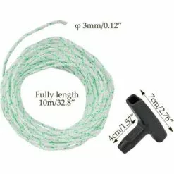 TANABATA Lot De 2 Cordes De Lanceur De 10 M (diamètre : 3 Mm), Cordon De Tirage Sonku Avec 2 Poignées De Lanceur Pour Tondeuse à Gazon Husqvarna Stihl Poulan - Vert 8 TANABATA Lot De 2 Cordes De Lanceur De 10 M (diamètre : 3 Mm), Cordon De Tirage Sonku Avec 2 Poignées De Lanceur Pour Tondeuse à Gazon Husqvarna Stihl Poulan - Vert -Tondeuse Et Accessoires Boutique 58221118 2