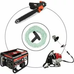 TANABATA Lot De 2 Cordes De Lanceur De 10 M (diamètre : 3 Mm), Cordon De Tirage Sonku Avec 2 Poignées De Lanceur Pour Tondeuse à Gazon Husqvarna Stihl Poulan - Vert 11 TANABATA Lot De 2 Cordes De Lanceur De 10 M (diamètre : 3 Mm), Cordon De Tirage Sonku Avec 2 Poignées De Lanceur Pour Tondeuse à Gazon Husqvarna Stihl Poulan - Vert -Tondeuse Et Accessoires Boutique 58221118 5