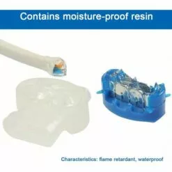 TINOR 20 Pièces Connecteurs De Câble Remplis Des Résines Connecteur Etanche 3 Trous Avec Pince Auto-Dénudante ABS Isolé Pour Les Tondeuses à Gazon Robotisées D'Extérieur, Les Jardins -Tondeuse Et Accessoires Boutique 58345599 3