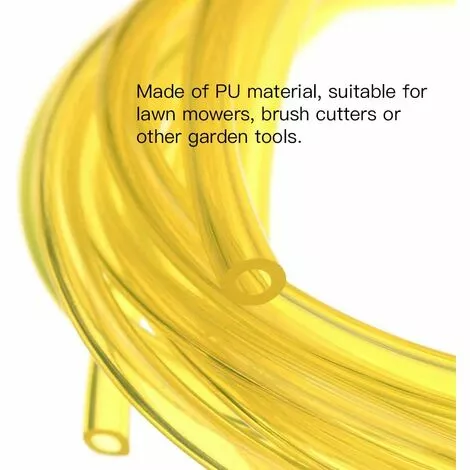 AOUGO 4 Pièces Tuyaux D'Essence Longueur 1.5m Tuyau De Conduite De Carburant Universel Outils De Jardin Jaune Transparent Pour Souffleur Tondeuse Tronçonneuse Tondeuse à Gazon Accessoires 6 AOUGO 4 Pièces Tuyaux D'Essence Longueur 1.5m Tuyau De Conduite De Carburant Universel Outils De Jardin Jaune Transparent Pour Souffleur Tondeuse Tronçonneuse Tondeuse à Gazon Accessoires – Image 4