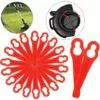 FVBJD 20 Pcs Lames De Tondeuse Pour RT250 Jardin Pelouse Tondeuse Accessoires,lames De Rechange,couteau En Plastique, Coupe-bordures Sans Fil 1 FVBJD 20 Pcs Lames De Tondeuse Pour RT250 Jardin Pelouse Tondeuse Accessoires,lames De Rechange,couteau En Plastique, Coupe-bordures Sans Fil -Tondeuse Et Accessoires Boutique 58677330 1