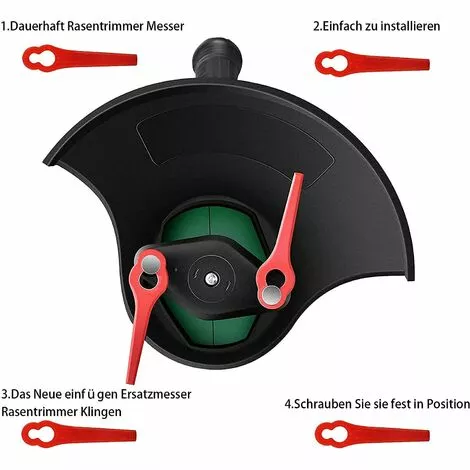FVBJD 100 Pièces Lames En Plastique,Florabest Border Cutter, Lame De Tondeuse En Plastique Pour Coupe Bordure Florabest(La Couleur Verte) 6 FVBJD 100 Pièces Lames En Plastique,Florabest Border Cutter, Lame De Tondeuse En Plastique Pour Coupe Bordure Florabest(La Couleur Verte) – Image 4