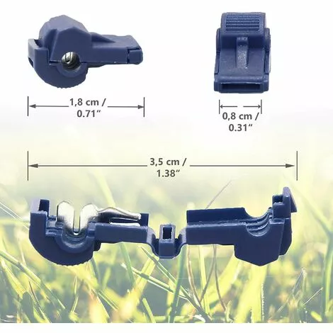 FVBJD Bornes De Raccordement Pour Câble Périphérique, Set De 4 Connecteur De Dérivation En T, Connecteur Rapide, Connecteur De Courant, Connecteur De Câble Pour La Fixation De La Boucle, 14010403 4 FVBJD Bornes De Raccordement Pour Câble Périphérique, Set De 4 Connecteur De Dérivation En T, Connecteur Rapide, Connecteur De Courant, Connecteur De Câble Pour La Fixation De La Boucle, 14010403 – Image 2