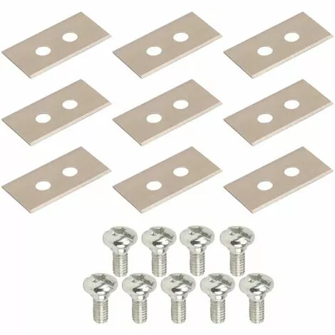 CYCLINGCOLORS 9x Lames De Robots Tondeuses + 9x écrous Compatible Avec HUSQVARNA Série Automower 35x18mm Acier Inoxydable 3 CYCLINGCOLORS 9x Lames De Robots Tondeuses + 9x écrous Compatible Avec HUSQVARNA Série Automower 35x18mm Acier Inoxydable
