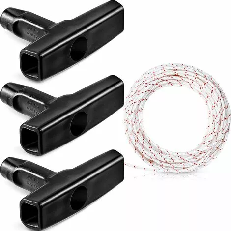 DKSFJKL Corde De Démarreur à Rappel 10 Mètres 3,0 Mm Corde De Traction Avec 3 Pièces Poignée De Démarrage Pour Pièces De Tondeuse à Gazon Tondeuse à Tronçonneuse Brosse à Bordure Moteur De Coupe 3 DKSFJKL Corde De Démarreur à Rappel 10 Mètres 3,0 Mm Corde De Traction Avec 3 Pièces Poignée De Démarrage Pour Pièces De Tondeuse à Gazon Tondeuse à Tronçonneuse Brosse à Bordure Moteur De Coupe