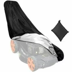 AOUGO Couverture Tondeuse à Gazon Housse De Tondeuse à Gazon Protection Pour Tondeuse Noir 74×39×25 Inches