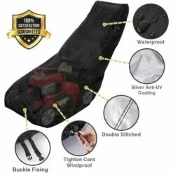 AOUGO Couverture Tondeuse à Gazon Housse De Tondeuse à Gazon Protection Pour Tondeuse Noir 74×39×25 Inches 9 AOUGO Couverture Tondeuse à Gazon Housse De Tondeuse à Gazon Protection Pour Tondeuse Noir 74×39×25 Inches -Tondeuse Et Accessoires Boutique 59300658 3