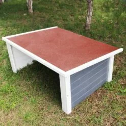 WILTEC Garage Carport Pour Un Robot Tondeuse Avec Un Toit Plat Et Un Film D’étanchéité 108x83x48cm -Tondeuse Et Accessoires Boutique 5978818 4