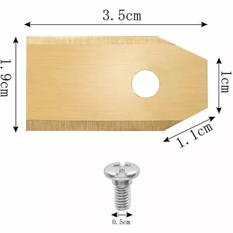 GrooFoo 45 X Lames De Couteau En Titane Pour Toutes Les Tondeuses Robotiques Husqvarn/Automower/ Yardforce/Gardena(3g-0.75mm) Avec 45 Vis, Lames De Rechange Pour Modèles 105,310,315,320,420,430x,r40i 5 GrooFoo 45 X Lames De Couteau En Titane Pour Toutes Les Tondeuses Robotiques Husqvarn/Automower/ Yardforce/Gardena(3g-0.75mm) Avec 45 Vis, Lames De Rechange Pour Modèles 105,310,315,320,420,430x,r40i – Image 3