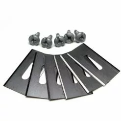 FR-LIFE Lot De 30 Lames De Gazon Pour Husqvarna Avec Double Lame Aiguisée En Acier Inoxydable, BR-Vie