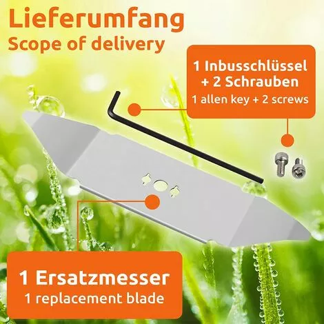 BENOBBY KIDS 1x Lame De Rechange En Acier Inoxydable Compatible Avec Les Modèles Robomow RX 4 BENOBBY KIDS 1x Lame De Rechange En Acier Inoxydable Compatible Avec Les Modèles Robomow RX – Image 2