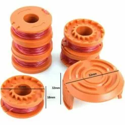 BENOBBY KIDS Bobine Pour Toutes Les Tondeuses à Gazon Compatibles Avec Worx WG154 WG163 WG180 WG175 WG155 WG151 WG160 Pièces De Rechange Pour Tondeuse à Gazon Avec 2 Capuchons 8 BENOBBY KIDS Bobine Pour Toutes Les Tondeuses à Gazon Compatibles Avec Worx WG154 WG163 WG180 WG175 WG155 WG151 WG160 Pièces De Rechange Pour Tondeuse à Gazon Avec 2 Capuchons -Tondeuse Et Accessoires Boutique 60720433 2