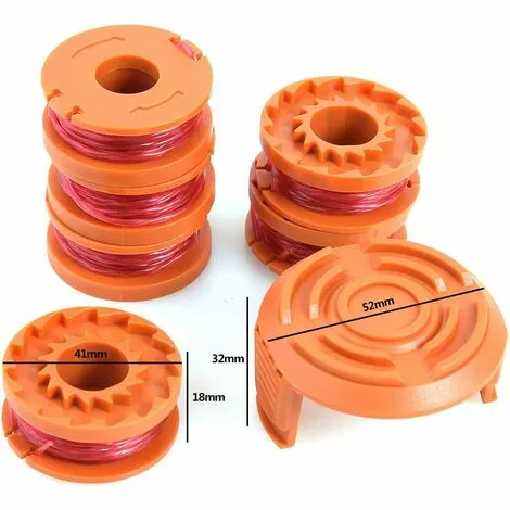 BENOBBY KIDS Bobine Pour Toutes Les Tondeuses à Gazon Compatibles Avec Worx WG154 WG163 WG180 WG175 WG155 WG151 WG160 Pièces De Rechange Pour Tondeuse à Gazon Avec 2 Capuchons 4 BENOBBY KIDS Bobine Pour Toutes Les Tondeuses à Gazon Compatibles Avec Worx WG154 WG163 WG180 WG175 WG155 WG151 WG160 Pièces De Rechange Pour Tondeuse à Gazon Avec 2 Capuchons – Image 2