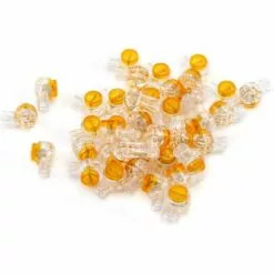 PESCE 50 Pack Connecteurs De Câble Remplis Des Résines Pour Robot Tondeuse Automower，Réparer Fil Electrique Bas Voltage Tondeuse Automatique - Étanches, Sûrs, Dénudage Inutile