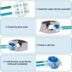 PESCE 26pcs Connecteurs De Câble Remplis Des Résines, Connecteurs De Câbles Pour Robot Tondeuse, Etanche Connecteur Fil Tondeuse Pour Jardin & Extérieur Et Tondeuse Robot Et Voiture Mower 10 PESCE 26pcs Connecteurs De Câble Remplis Des Résines, Connecteurs De Câbles Pour Robot Tondeuse, Etanche Connecteur Fil Tondeuse Pour Jardin & Extérieur Et Tondeuse Robot Et Voiture Mower -Tondeuse Et Accessoires Boutique 61284315 4