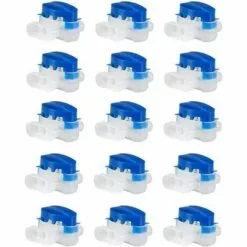 PESCE 15 Pcs Connecteur De Câble étanche 3 Trous Connecteurs De Fils électriques Sertis Connecteur De Tondeuse à Gazon Rempli De Gel Avec, 314 Connecteurs De Câble Parfait Pour Jardin Et Extérieur