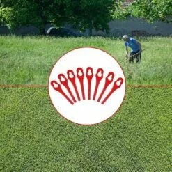 FVBJD Lot De 100 Tondeuse à Gazon En Plastique Lames, Lames De Rechange Pour Coupe Bordure, Pelouse Tondeuse Accessoires, Lames Plastique Rechange, Gros Trou 10mm Petit Trou 5mm (R100) 10 FVBJD Lot De 100 Tondeuse à Gazon En Plastique Lames, Lames De Rechange Pour Coupe Bordure, Pelouse Tondeuse Accessoires, Lames Plastique Rechange, Gros Trou 10mm Petit Trou 5mm (R100) -Tondeuse Et Accessoires Boutique 61286896 4