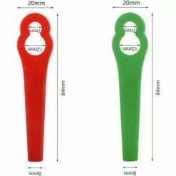 FVBJD 30 Pièces Lames En Plastique, Lames De Coupe En Plastique, Lidl Florabest Edge Cutter Blade Pour Pelouse Coupe Bordures(La Couleur Rouge) -Tondeuse Et Accessoires Boutique 61286942 2