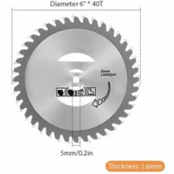 LIFCAUSAL Lames De Débroussailleuse En Alliage D'acier Au Manganèse Compatibles Avec Le Débroussailleuse Weed Wacker, 6 Pouces Argent 1PC 11 LIFCAUSAL Lames De Débroussailleuse En Alliage D'acier Au Manganèse Compatibles Avec Le Débroussailleuse Weed Wacker, 6 Pouces Argent 1PC -Tondeuse Et Accessoires Boutique 63746348 5