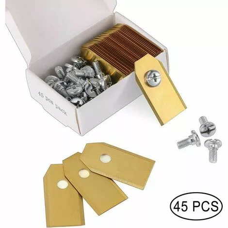 Lame De Tondeuse à Gazon En Acier Inoxydable - 35x18x0.75mm (Lot de 45) - HANBING 3 Lame De Tondeuse à Gazon En Acier Inoxydable - 35x18x0.75mm (Lot de 45) - HANBING