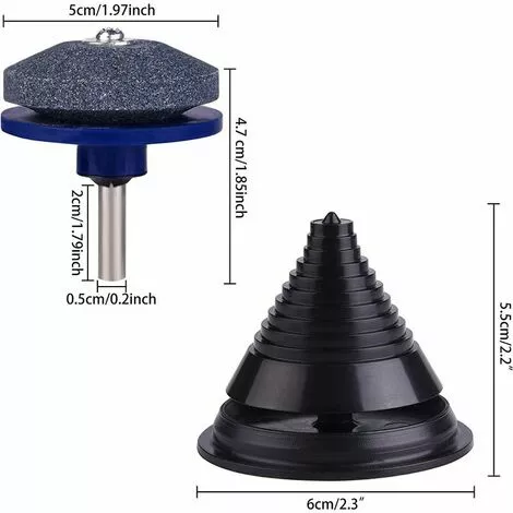 SINCèREETALI Lot De 4 Affûteurs De Lame De Tondeuse à Gazon, Accessoires De Tondeuse à Gazon Avec 1 Kit D'équilibrage De Lame, Outils D'affûtage De Lame De Tondeuse à Gazon 4 SINCèREETALI Lot De 4 Affûteurs De Lame De Tondeuse à Gazon, Accessoires De Tondeuse à Gazon Avec 1 Kit D'équilibrage De Lame, Outils D'affûtage De Lame De Tondeuse à Gazon – Image 2