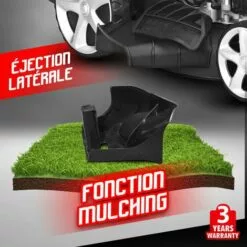 ELEM GARDEN TECHNIC Tondeuse Thermique Tractée 173cc - 51cm - Mulching 10 ELEM GARDEN TECHNIC Tondeuse Thermique Tractée 173cc - 51cm - Mulching -Tondeuse Et Accessoires Boutique 6396364 4