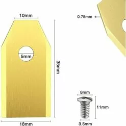 ARC-EN-CIéL Lame Robot Tondeuse , 30 Lames De Rechange Universelles Couteau De Rechange Adapté à Toutes Les Tondeuses à Gazon Robotiques Husqvarna Automower, Gardena, Yardforce 35*18*0.75mm,Arcenciél 8 ARC-EN-CIéL Lame Robot Tondeuse , 30 Lames De Rechange Universelles Couteau De Rechange Adapté à Toutes Les Tondeuses à Gazon Robotiques Husqvarna Automower, Gardena, Yardforce 35*18*0.75mm,Arcenciél -Tondeuse Et Accessoires Boutique 64125943 2