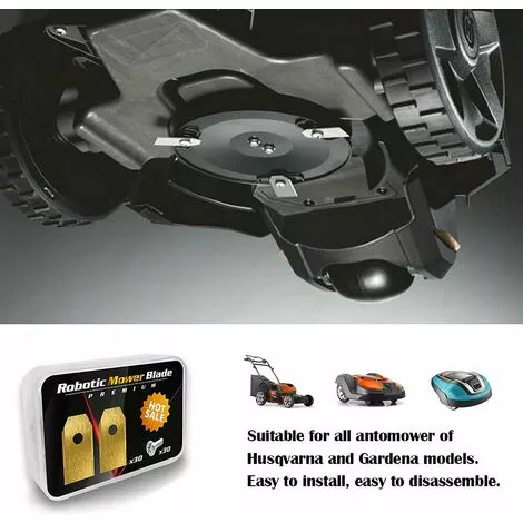 ARC-EN-CIéL Lame Robot Tondeuse , 30 Lames De Rechange Universelles Couteau De Rechange Adapté à Toutes Les Tondeuses à Gazon Robotiques Husqvarna Automower, Gardena, Yardforce 35*18*0.75mm,Arcenciél 5 ARC-EN-CIéL Lame Robot Tondeuse , 30 Lames De Rechange Universelles Couteau De Rechange Adapté à Toutes Les Tondeuses à Gazon Robotiques Husqvarna Automower, Gardena, Yardforce 35*18*0.75mm,Arcenciél – Image 3