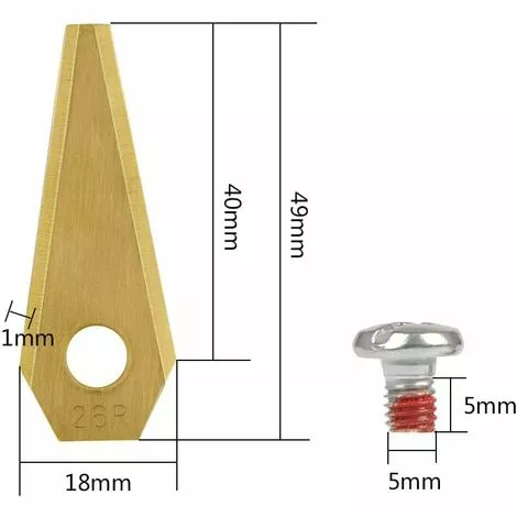 CARILLONSàVENT Carivent 30pcs Lames De Rechange Pour Bosch Titane Accessoires Pour Tondeuses Robot+ 30pcs Vis 4 CARILLONSàVENT Carivent 30pcs Lames De Rechange Pour Bosch Titane Accessoires Pour Tondeuses Robot+ 30pcs Vis – Image 2