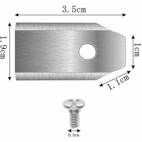 DONTODENT 45 Lames De Couteau En Titane Pour Tondeuses Robotiques Husqvarna, Automower, Yardforce, Gardena (3 G-0,75 Mm) Avec 45 Vis - Remplacement 4 DONTODENT 45 Lames De Couteau En Titane Pour Tondeuses Robotiques Husqvarna, Automower, Yardforce, Gardena (3 G-0,75 Mm) Avec 45 Vis - Remplacement – Image 2
