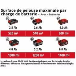 Einhell Tondeuse à Gazon Sans Fil GE-CM 36/48 Li M-Solo Power X-Change (36 V, 48 Cm Largeur De Coupe, Jusqu'à 1000 M², Fonction Mulching) Livré Sans Batterie Ni Chargeur 8 Einhell Tondeuse à Gazon Sans Fil GE-CM 36/48 Li M-Solo Power X-Change (36 V, 48 Cm Largeur De Coupe, Jusqu'à 1000 M², Fonction Mulching) Livré Sans Batterie Ni Chargeur -Tondeuse Et Accessoires Boutique 64757710 3